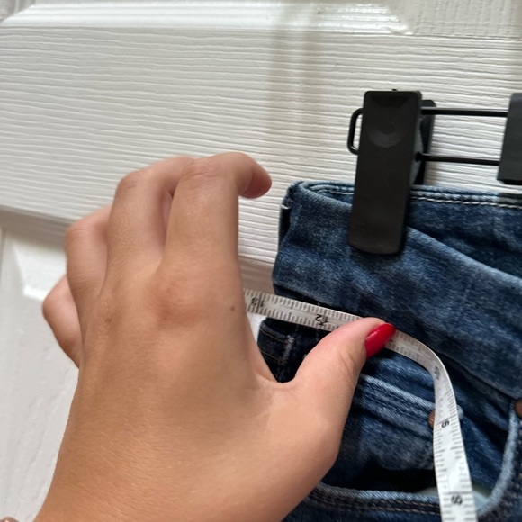 Mother the looker ankle fray high rise skinny jeans 24 blue - Picture 4 of 10